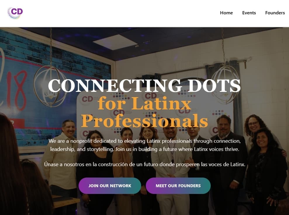Connecting Dots LatinX community website